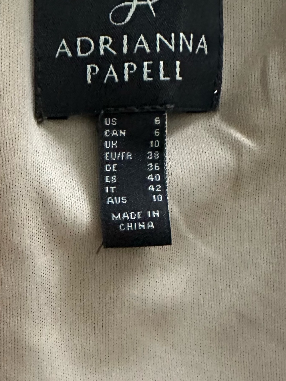 Adrianna Papell Taupe Metallic Dress - Picture 15 of 16
